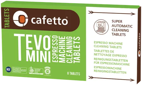 Kavos aparato valymo tabletės Cafetto TEVO MINI 1.5g
