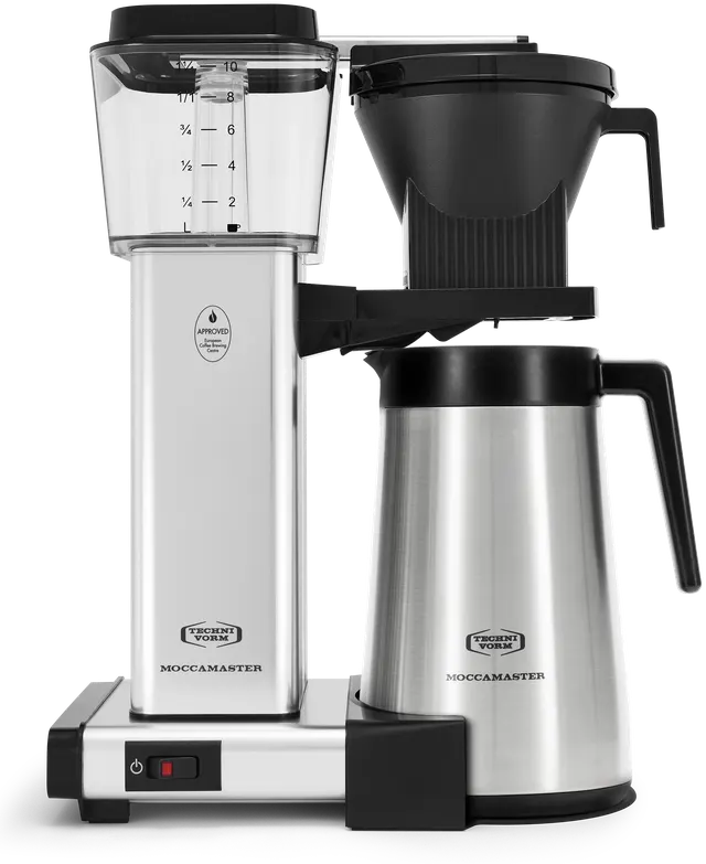 Moccamaster KBGT Silver, vaizdas kampu